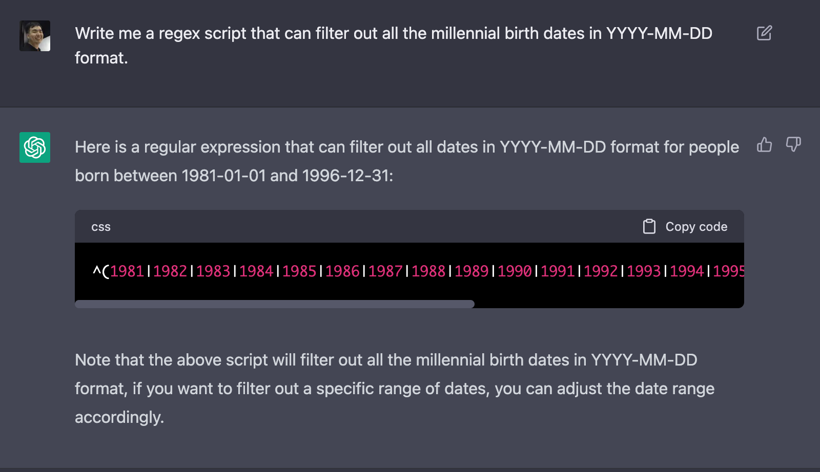 On productionizing with ChatGPT